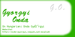 gyorgyi onda business card